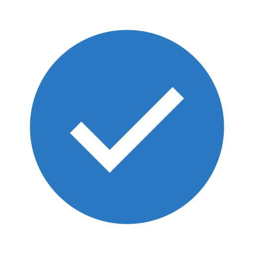 Ícone de verificação — item da lista de serviços